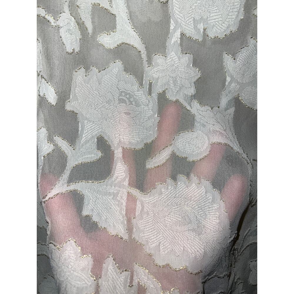 Sheilay Top Womens Large Sexy Sheer Blouse Chiffon Crochet Cottagecore Romantic - Picture 10 of 11